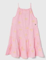 Guess gyerek pamutruha rózsaszín, mini, harang alakú - rózsaszín 136-146