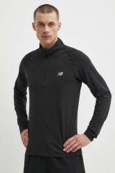 New Balance edzős hosszú ujjú Athletics fekete, melange, MT41083BK - fekete M