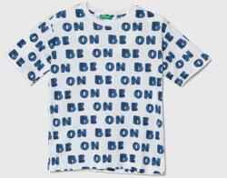 Benetton gyerek pamut póló mintás - kék 140 - answear - 6 590 Ft