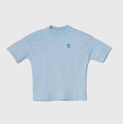 Adidas gyerek pamut póló sima - kék 146