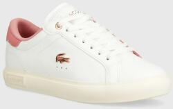 Lacoste bőr sportcipő Powercourt Leather fehér, 47SFA0081 - fehér Női 37