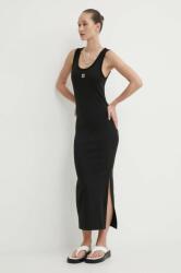 HUGO BOSS ruha fekete, midi, testhezálló, 50514521 - fekete M