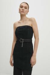 ANSWEAR farmerruha fekete, mini, testhezálló - fekete M - answear - 26 990 Ft