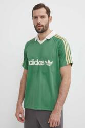 adidas Originals poló zöld, férfi, mintás, IR9381 - zöld XL