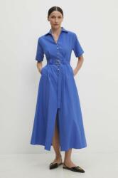 ANSWEAR pamut ruha midi, harang alakú - kék M - answear - 26 990 Ft