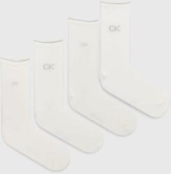 Calvin Klein zokni 4 pár fehér, női, 701229671 - fehér Univerzális méret