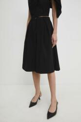 Answear Lab rövidnadrág női, fekete, sima, magas derekú - fekete M - answear - 19 990 Ft