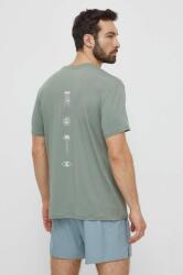 Quiksilver edzős póló Lap Time zöld, nyomott mintás - zöld XL