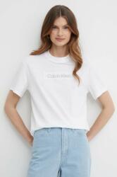 Calvin Klein pamut póló női, fehér, K20K206638 - fehér L