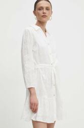 ANSWEAR pamut ruha fehér, mini, harang alakú - fehér S - answear - 24 990 Ft