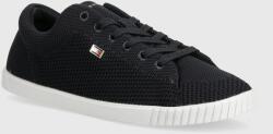 Tommy Hilfiger sportcipő FLAG LACE UP SNEAKER KNIT sötétkék, FW0FW08074 - sötétkék Női 40