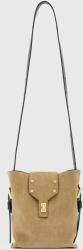 AllSaints velúr táska MIRO CROSSBODY bézs, W073XA - bézs Univerzális méret