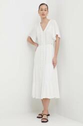 Superdry ruha fehér, midi, harang alakú - fehér L