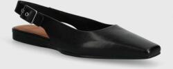 Vagabond Shoemakers bőr balerina cipő WIOLETTA fekete, nyitott sarokkal, 5701-101-20 - fekete Női 39
