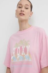 Roxy pamut póló női, rózsaszín, ERJZT05692 - rózsaszín S