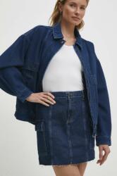 Answear Lab farmer szoknya mini, egyenes - kék XL - answear - 19 990 Ft