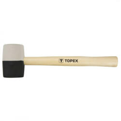 TOPEX Gumikalapács 58mm 450g fa nyéllel fekete/fehér (TOP02A354)