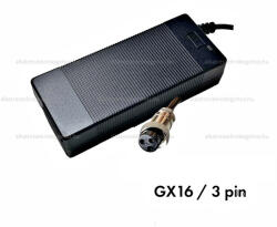 Töltő 42V 3.0A GX16-3P - elektromos rollerhez