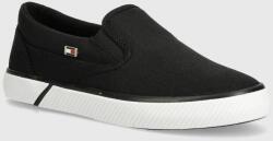 Tommy Hilfiger sportcipő VULC CANVAS fekete, női, FW0FW08065 - fekete Női 39