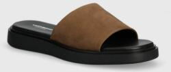 Vagabond Shoemakers papucs velúrból CONNIE barna, női, platformos, 5757-250-19 - barna Női 40