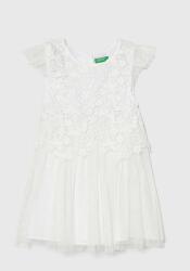 United Colors of Benetton gyerek ruha fehér, mini, harang alakú - fehér 110