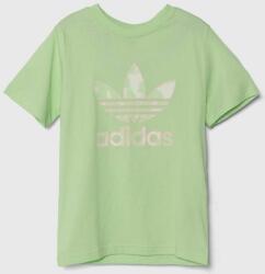 Adidas gyerek pamut póló zöld, nyomott mintás - zöld 176 - answear - 11 990 Ft