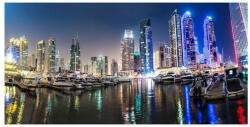  Wallmuralia. hu Akrilüveg fotó Dubai éjjel 100x70 cm 2 fogantyú