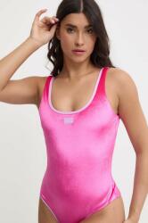 Giorgio Armani egyrészes fürdőruha rózsaszín, puha kosaras - rózsaszín S - answear - 41 990 Ft