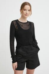 Sisley pulóver könnyű, női, fekete - fekete S - answear - 28 990 Ft