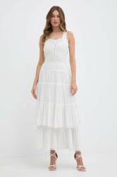 TWINSET pamut ruha fehér, maxi, harang alakú - fehér 40