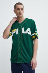 Fila t-shirt Lashio zöld, férfi, nyomott mintás, FAM0652 - zöld L