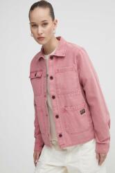 Superdry pamut kabát rózsaszín, átmeneti - rózsaszín L