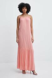 Tommy Hilfiger ruha rózsaszín, maxi, harang alakú, UW0UW05406 - rózsaszín M