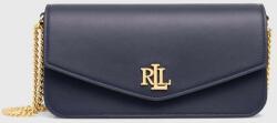Lauren Ralph Lauren bőr táska sötétkék - sötétkék Univerzális méret - answear - 131 990 Ft