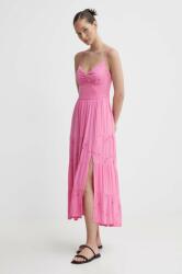 Hollister Co Hollister Co. ruha rózsaszín, midi, harang alakú - rózsaszín XL