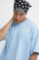 Karl Kani pamut póló férfi, nyomott mintás - kék M - answear - 15 990 Ft