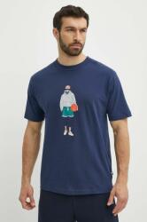 New Balance pamut póló férfi, nyomott mintás, MT41578NNY - kék XXL