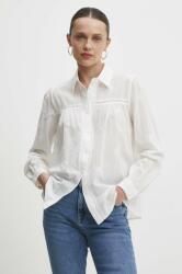 ANSWEAR pamut ing női, galléros, fehér, regular - fehér M/L - answear - 25 990 Ft