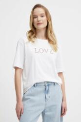 Sisley pamut póló női, fehér - fehér XS - answear - 15 990 Ft
