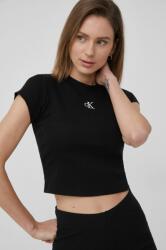 Calvin Klein Jeans t-shirt női, fekete - fekete XL