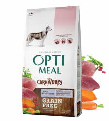Optimeal GRAIN FREE gabonamentes teljes értékű szárazeledel felnőtt kutyáknak minden fajta számára - kacsa és zöldség 10 kg