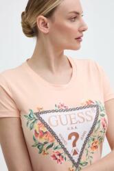 Guess t-shirt női, narancssárga, W4GI24 J1314 - narancssárga L