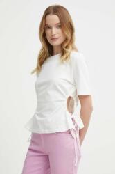 Sisley t-shirt női, bézs - bézs L - answear - 15 990 Ft