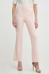 Guess nadrág ORNELLA női, rózsaszín, magas derekú trapéz, W4GB18 WG492 - rózsaszín XL