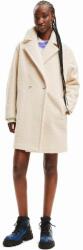 Desigual kabát női, fehér, átmeneti, kétsoros gombolású - fehér L