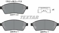 TEXTAR fékbetétkészlet, tárcsafék TEXTAR 2207701 (2207701)