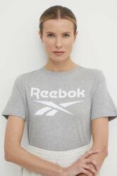 Reebok pamut póló Identity női, szürke, 100034852 - szürke S