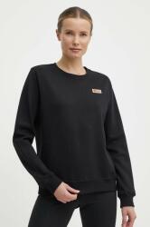 Fjallraven pamut melegítőfelső Vardag Sweater fekete, női, sima, F87075 - fekete S