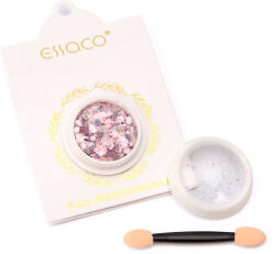 ESSACO Nail Holo Glitter mix - csillámpor és hexagon glitter keveréke - rose pink (1080261-5)