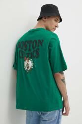New Era pamut póló zöld, férfi, nyomott mintás, BOSTON CELTICS - zöld XL